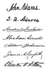 Presidential Signatures That Feature The Capital A